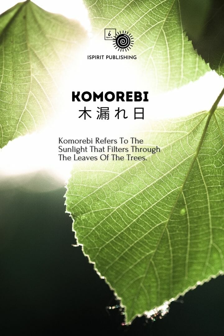 Komorebi 木 漏 れ 日- Poetic Japanese words
